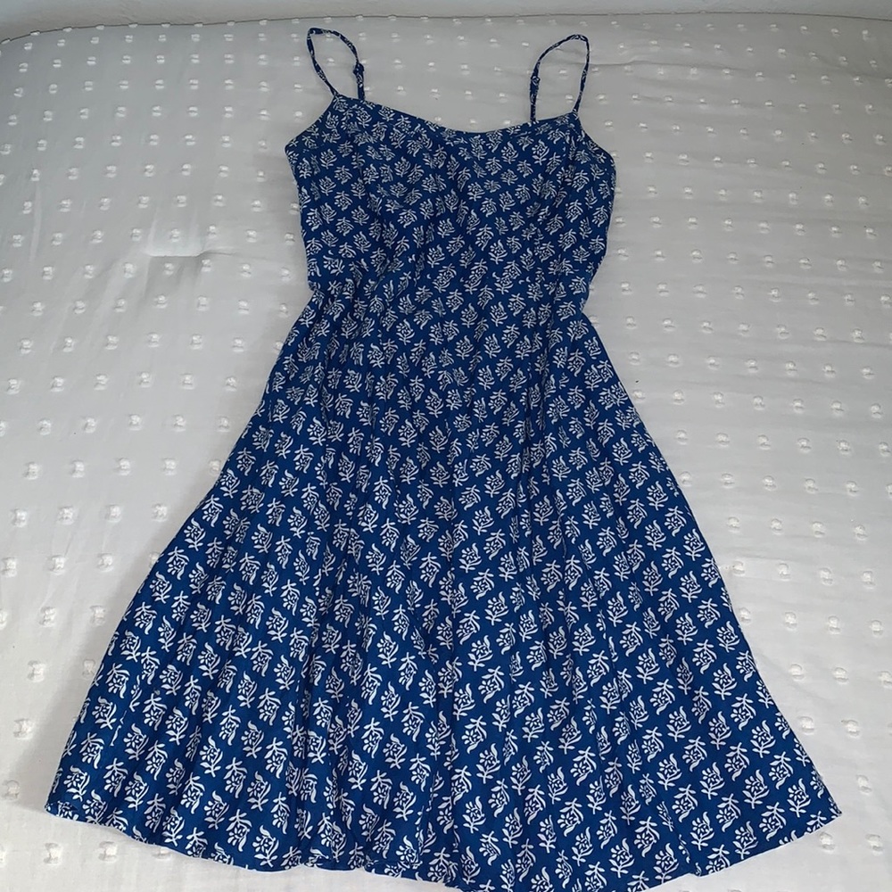 blue floral old navy dress